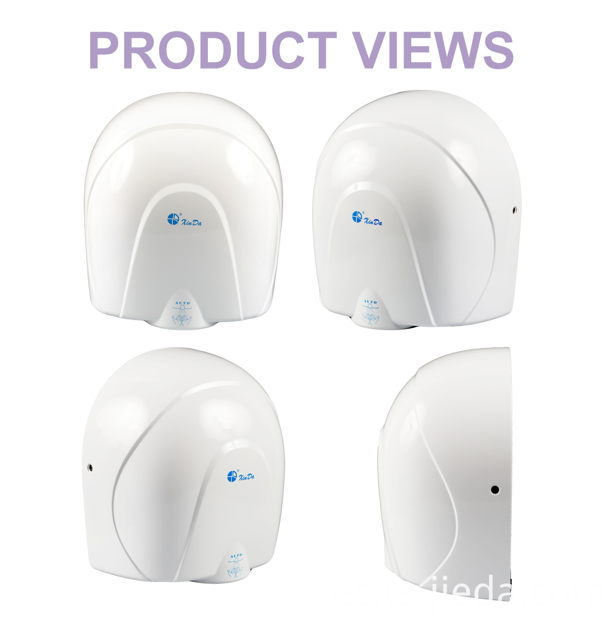 Secador de manos de boquilla redonda para hotel Round nozzle hand dryer for hotel